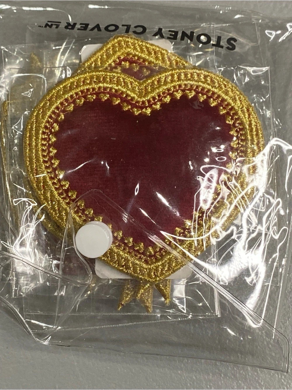 Stoney Clover Lane Red & Gold Heart NWT